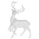 Прикраса новорічна Олень - білий