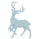 Прикраса новорічна Олень - блакитний