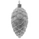 Christmas tree decoration Cone silver