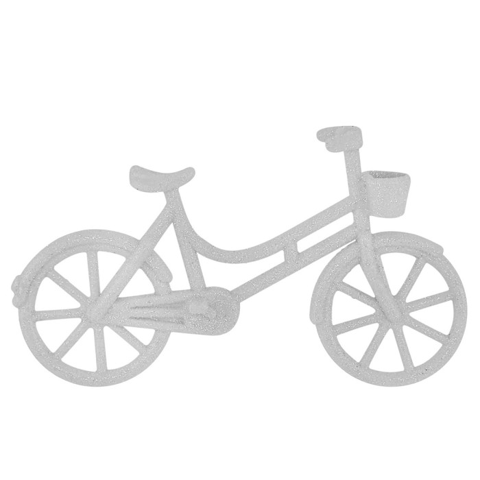 Christmas decoration Bicycle - white