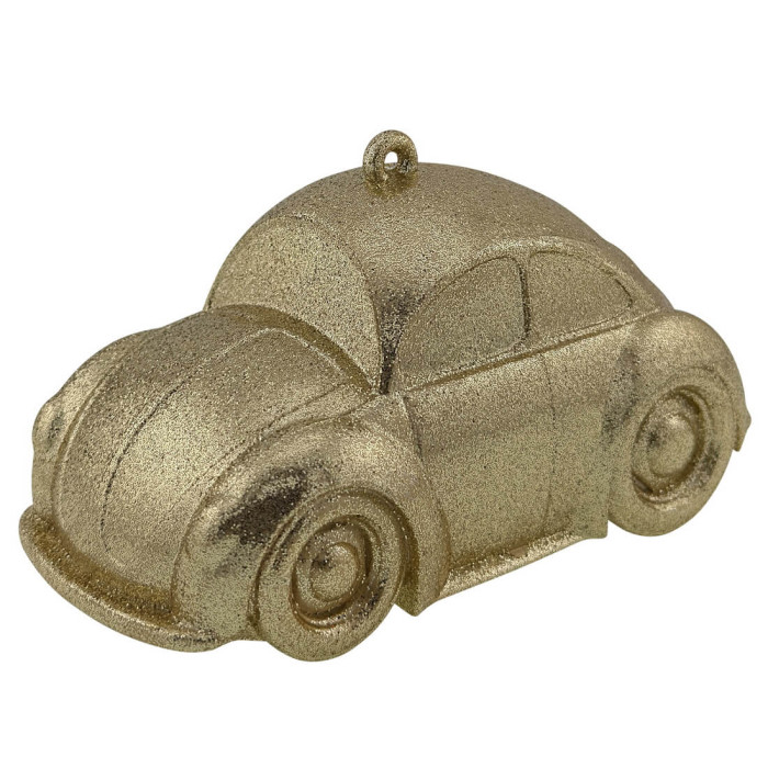 Новогоднее украшение Машинка - золотая