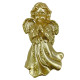 Новорічна фігурка Янгол молиться малий золотий