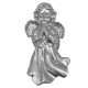 Новорічна фігурка Янгол молиться малий срібний