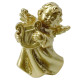 Новорічна фігурка Янгол з арфою золотий