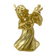 Новорічна фігурка Янгол з бандурою малий золотий