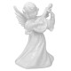Новорічна фігурка Янгол з бандурою великий білий