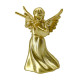Новорічна фігурка Янгол з сопілкою малий золотий