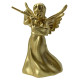 Новорічна фігурка Янгол з сопілкою великий золотий