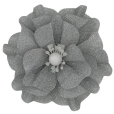 Квітка новорічна із тканини (арт. 3205)