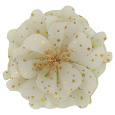 Квітка новорічна із тканини (арт. 3207)