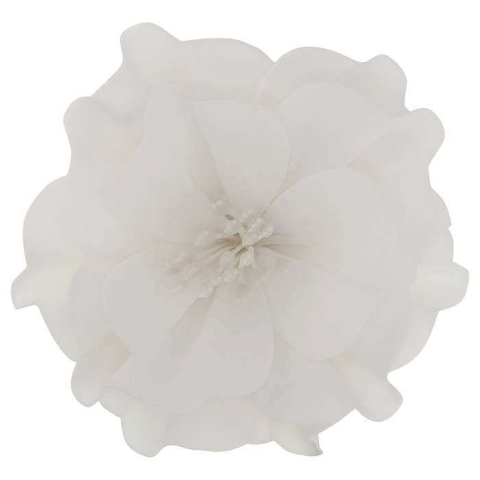 Квітка новорічна з тканини Біла