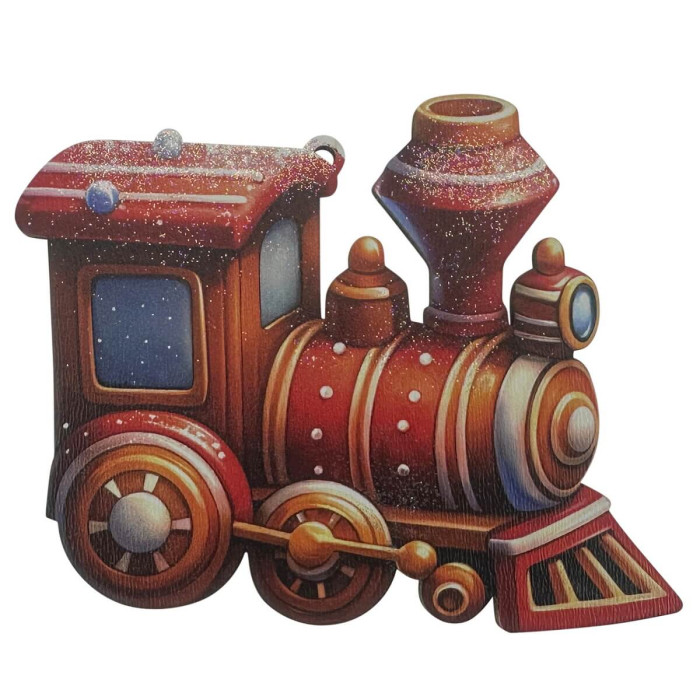 Дерев’яна новорічна прикраса Поїзд