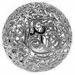 Bullet openwork 20 cm – Silver electroplating (art. 1382)