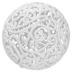 Новорічна Куля ажурна 6 см - біла