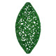 Прикраса новорічна Овал ажурний малий - зелений