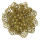 Прикраса новорічна Квітка новорічна мала - золота