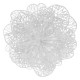 New Year's decoration Christmas flower medium - white