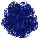 New Year's decoration Christmas flower medium - navy blue