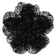 New Year's decoration Christmas flower medium - black