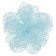 New Year's decoration Christmas flower medium - sky blue