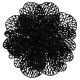 New Year's decoration Christmas flower large - black