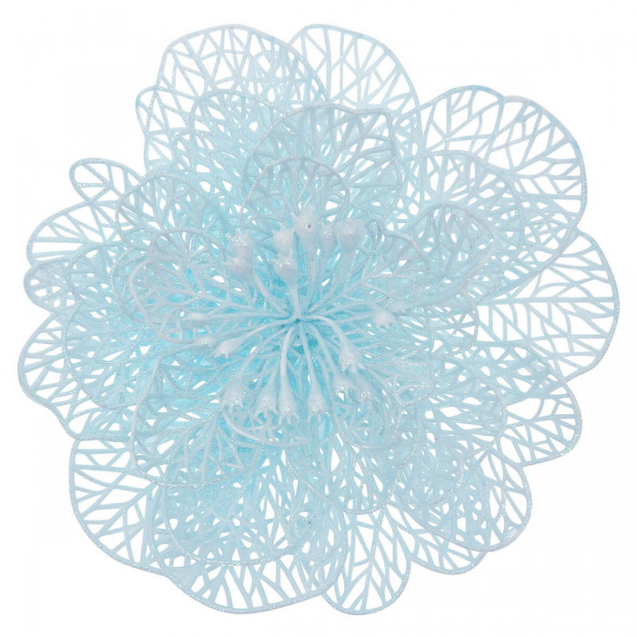 Christmas flower big – Sky blue (art. 1833)