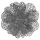 New Year's decoration Christmas flower large - silver