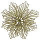 Прикраса новорічна Квітка Різдвяник павутинка-2 - золота