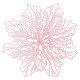 Прикраса новорічна Квітка Різдвяник павутинка-2 - рожева