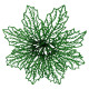 Прикраса новорічна Квітка Різдвяник павутинка-2 - зелена