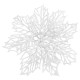 New Year's decoration Flower Christmas cobweb - white