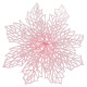 New Year's decoration Flower Christmas cobweb - pink
