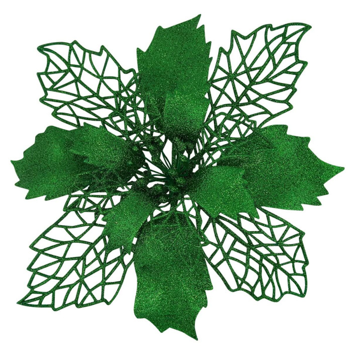 New Year's decoration Flower Christmas large - green