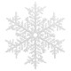 Christmas decoration Snowflake 20 cm - white