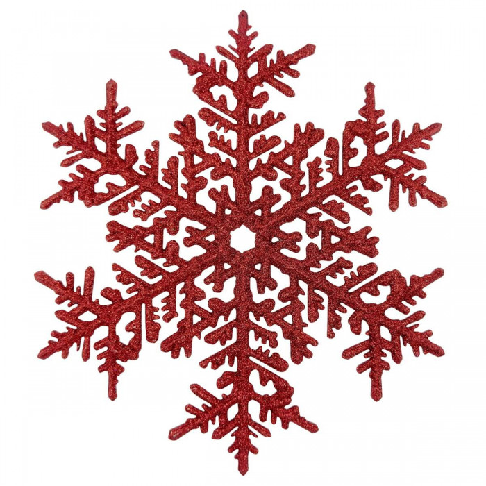 The snowflake is 25 cm long – Red (art. 2174)