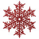 Christmas decoration Snowflake 20 cm - red