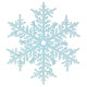 Christmas decoration Snowflake 25 cm - sky blue
