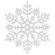 Новогоднее украшение Снежинка Классика - белый