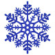 Прикраса новорічна Сніжинка Класика - синій