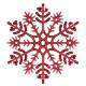 Christmas decoration Snowflake Classic - red