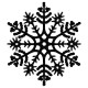 Christmas decoration Snowflake Classic - black