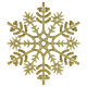 Новогоднее украшение Снежинка Классика - золотой