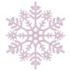 Новогоднее украшение Снежинка Классика - розовый