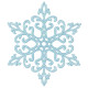 Christmas decoration Snowflake Crystal - sky blue