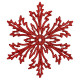 Christmas decoration Snowflake Frost - red