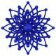 Christmas decoration Snowflake Molecule - navy blue