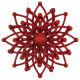 Christmas decoration Snowflake Molecule - red