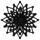 Christmas decoration Snowflake Molecule - black