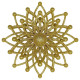 Christmas decoration Snowflake Molecule - gold