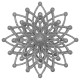 Christmas decoration Snowflake Molecule - silver